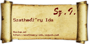 Szathmáry Ida névjegykártya